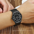 WWOOR 8829 China manufacturer IP black stainless steel quartz wrist watch men mesh band with wholesales price